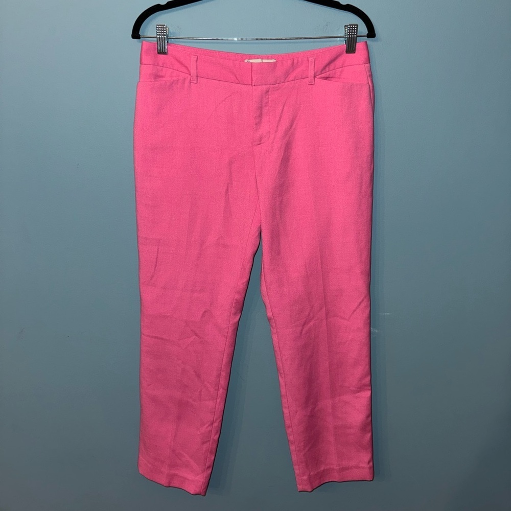 Mid-Rise Hot Pink Harper Cropped Pants